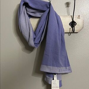 Escada Lavender and Violet Scarf NWT